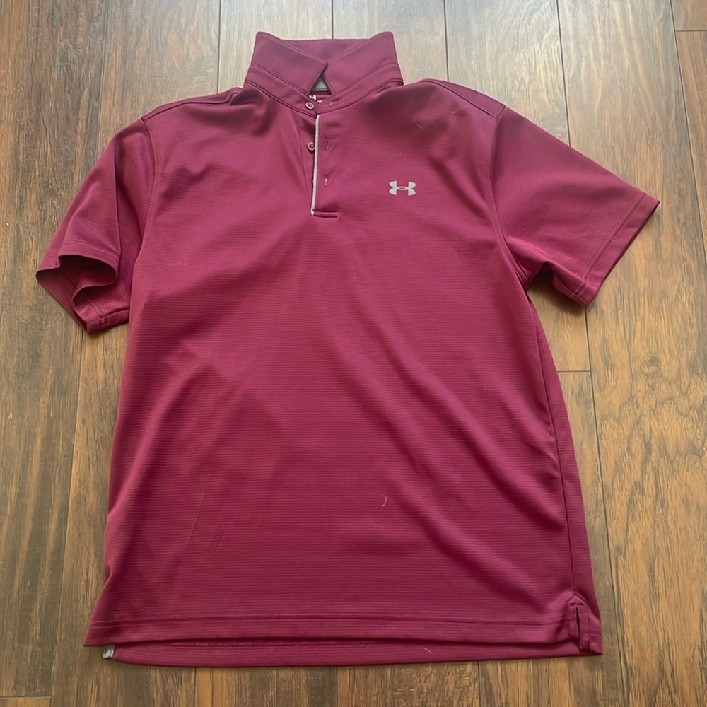 Under Armour Men’s Purple Polo size L